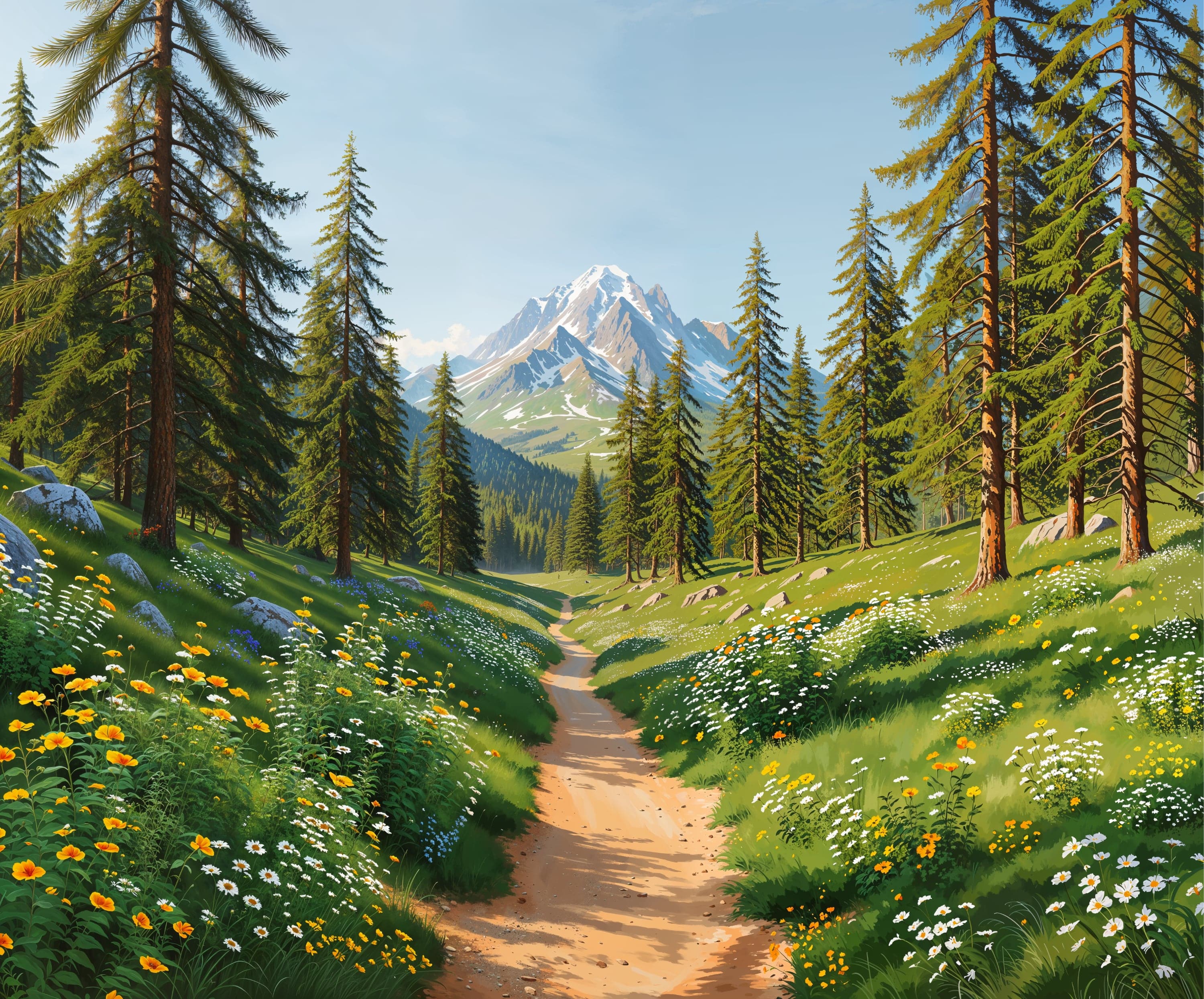 Mountain landscape background
